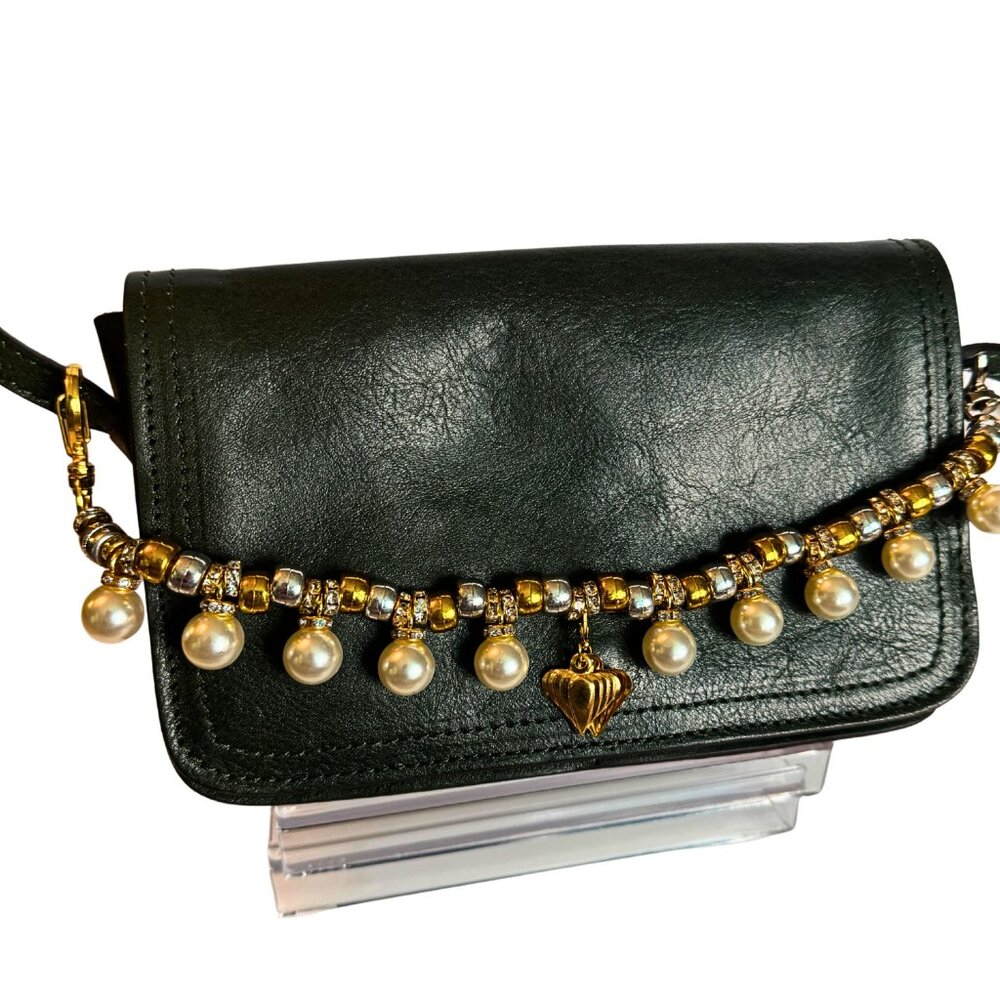 Pearl heart bag charm - Picture 7 of 8